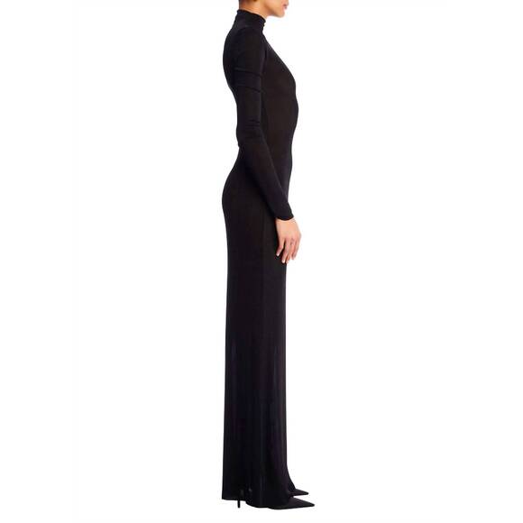 chinese dress ladies Seroya Kim Maxi Dress in BLACK. Size Xs main image 1